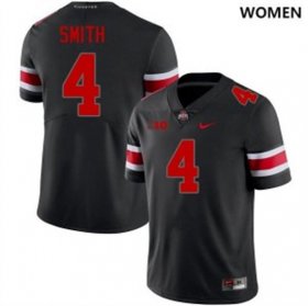 Sale - Black Out Ohio State Jeremiah Smith #4 Women College Alumni Football Jersey 2720015