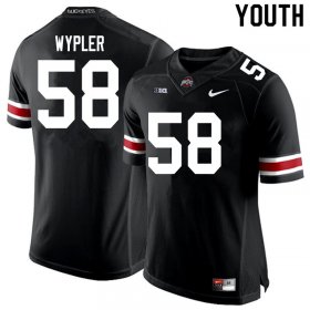 Sale - Black Ohio State Luke Wypler #58 Youth High School Football Alumni Stitch Jersey