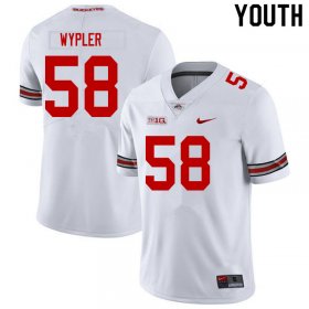 Sale - White Ohio State Luke Wypler #58 Youth High School Football Alumni Stitch Jersey