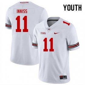 Sale - White Ohio State Brandon Inniss #11 Youth High School Stitched Football Jersey 7649708