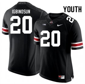 Sale - Black Ohio State Davison Igbinosun #20 Youth NCAA Alumni Football Jersey 2199536